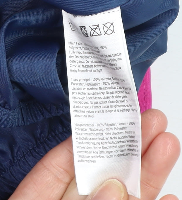 Dare 2B Girls Pink & Blue Hooded Puffer Jacket 9-10 Years Winter Coat