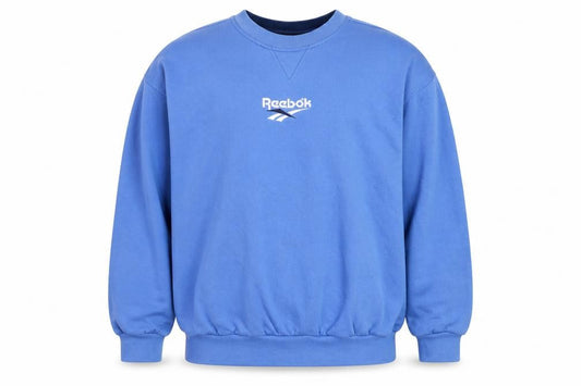 Reebok Men's Blue Pullover Sweatshirt L Vintage Crew Neck