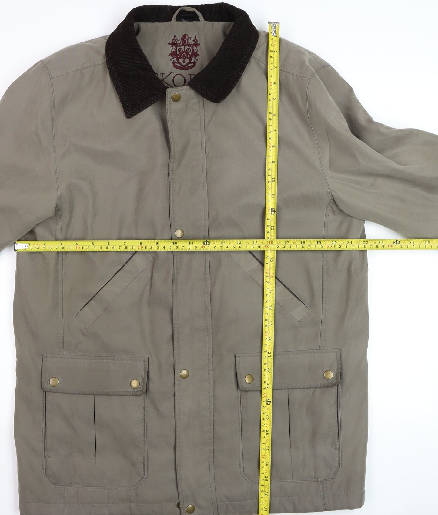 Skopes Men's Green Coniston Field Jacket M Mid-Length Polyester Twill