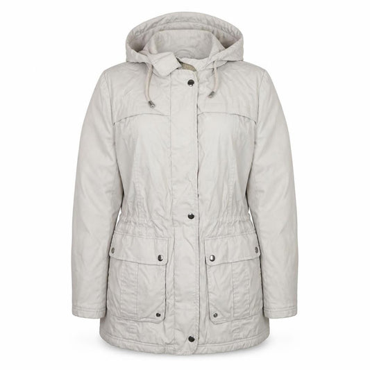 Marks & Spencer Women’s Beige Hooded Parka Jacket Size 14