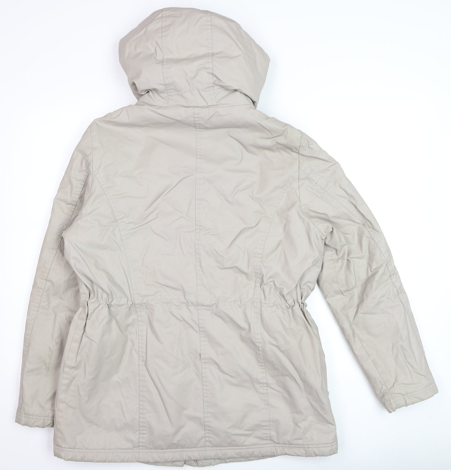 Marks and Spencer Women’s Beige Hooded Parka Jacket Size 14