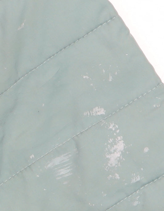 Columbia Womens Green Hooded Puffer Jacket M Winter Outdoor Zip Coat