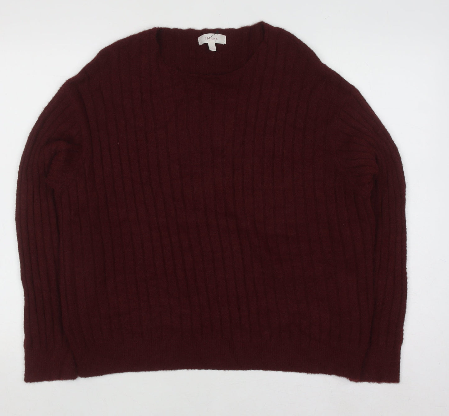 Marks and Spencer Per Una Women's Red Knit Jumper Size L Pullover