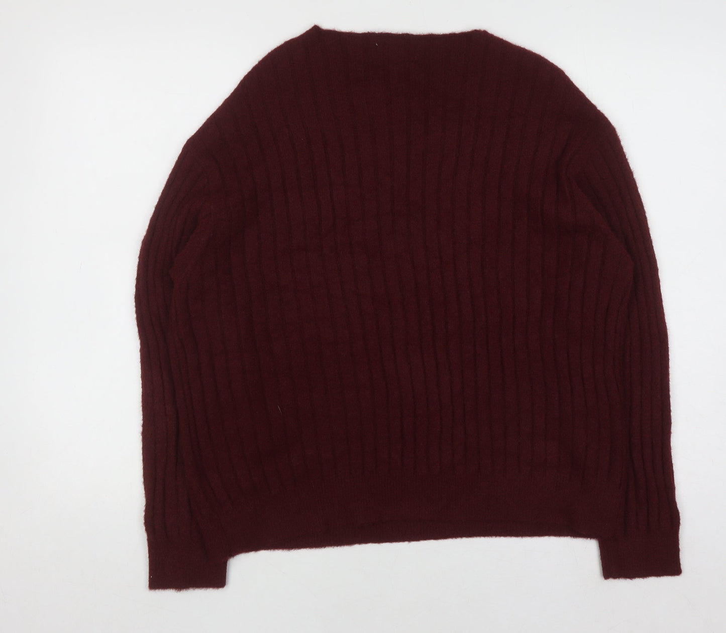 Marks and Spencer Per Una Women's Red Knit Jumper Size L Pullover