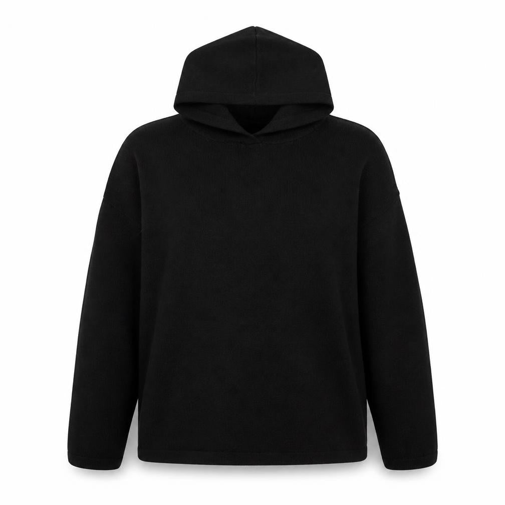 Jack Wills Womens Black UK 12 Pullover Hoodie 97% Polyester