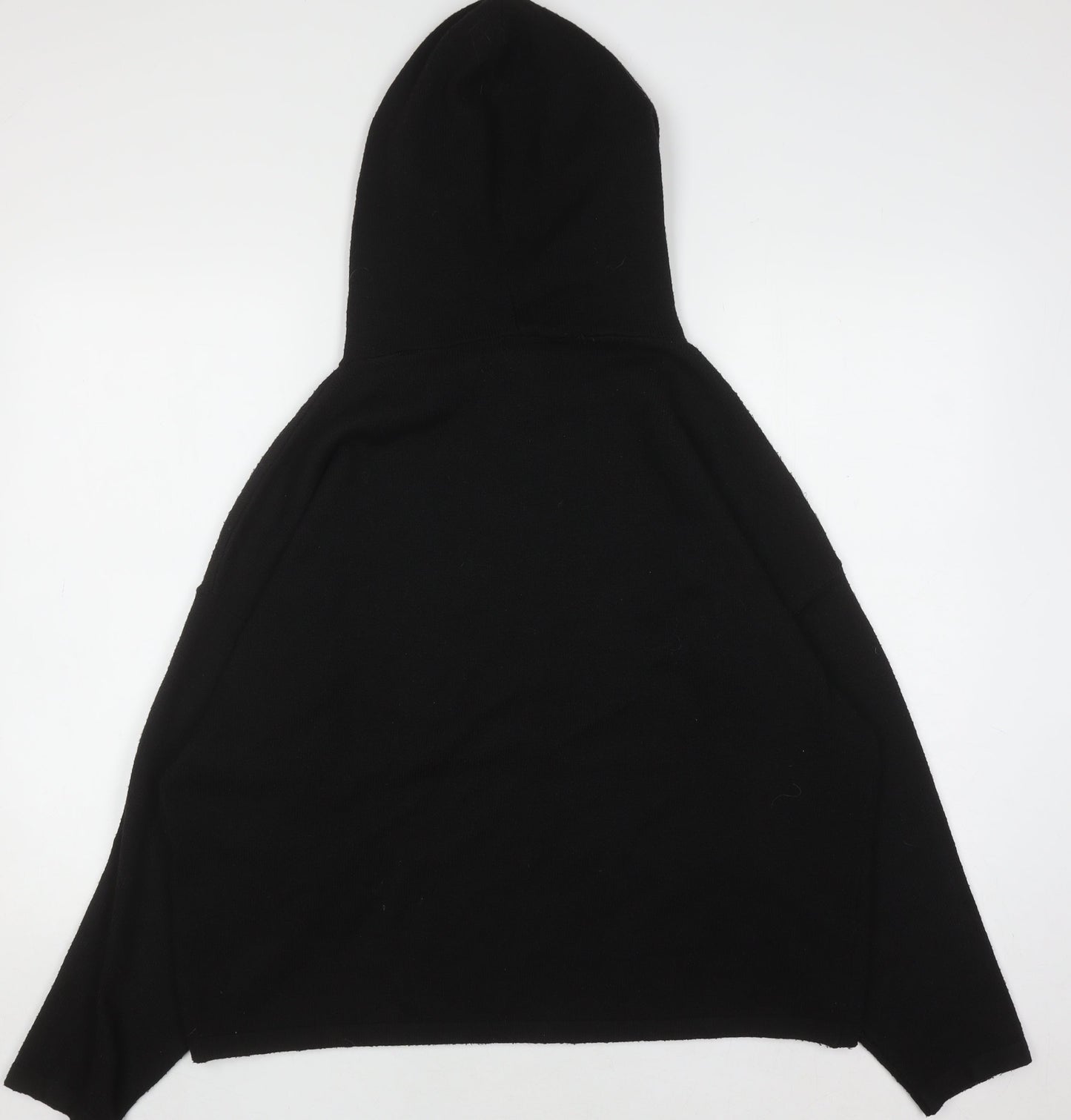 Jack Wills Womens Black UK 12 Pullover Hoodie 97% Polyester