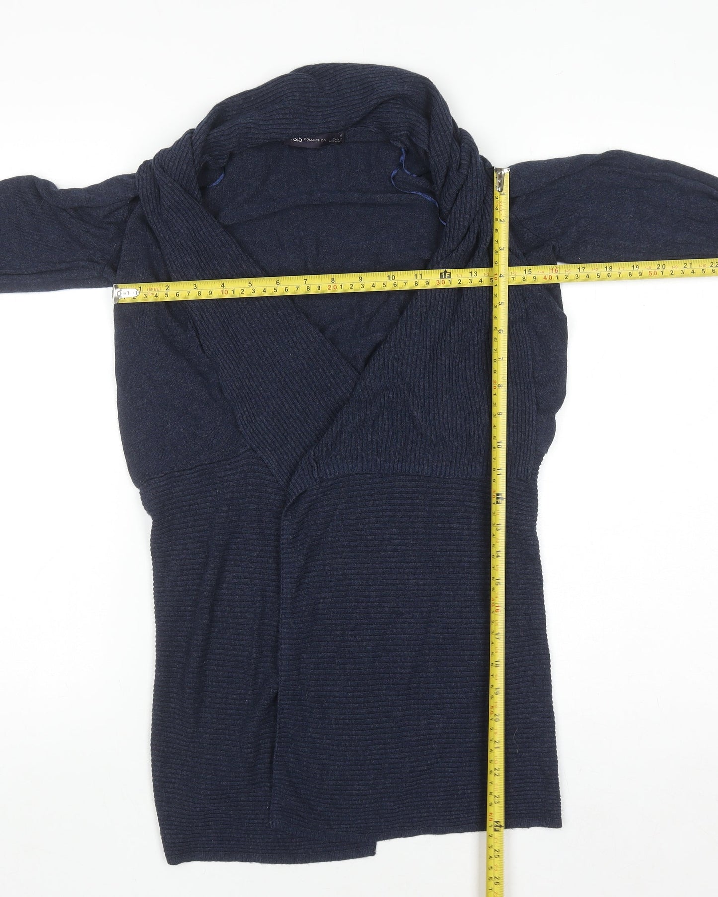 Marks and Spencer Womens Blue Knit Long Sleeve Cardigan Size S