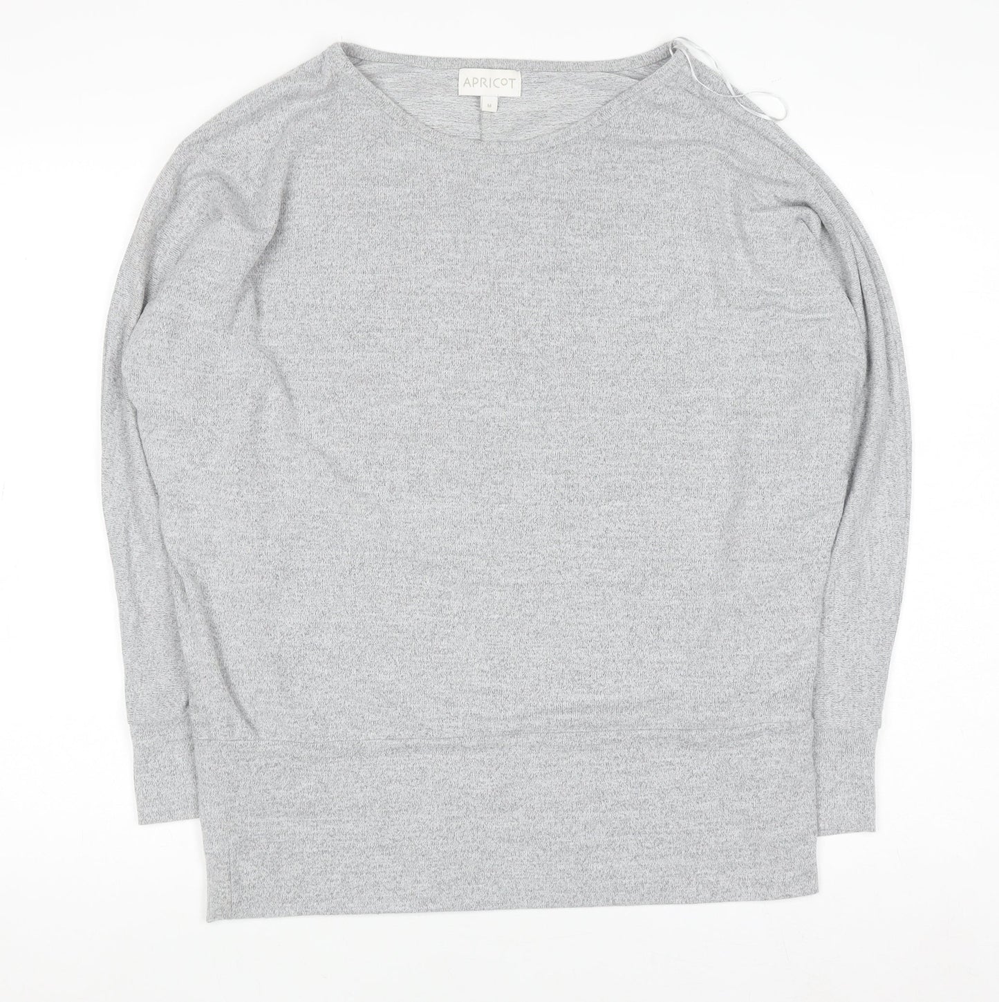 Apricot Womens Grey Knit Relaxed Pullover Jumper Size M