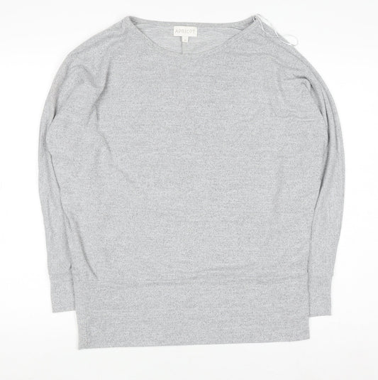Apricot Womens Grey Knit Relaxed Pullover Jumper Size M