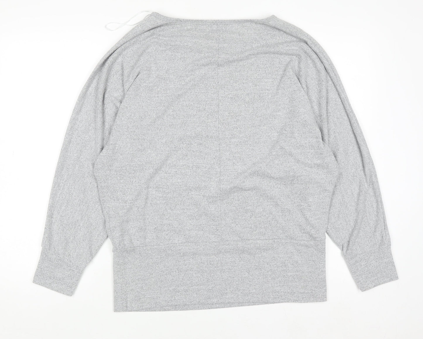 Apricot Womens Grey Knit Relaxed Pullover Jumper Size M