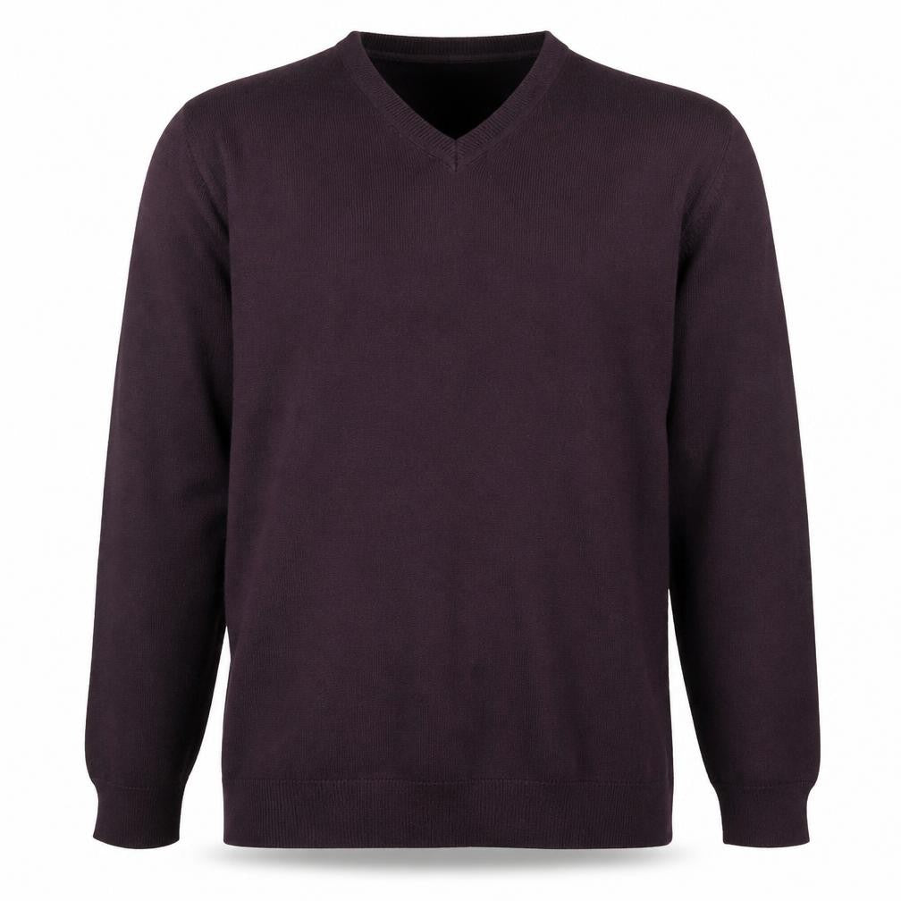 Next Men’s Purple Cotton V-Neck Jumper Size L