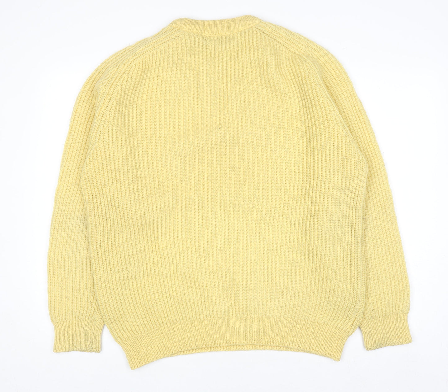 Marks and Spencer St Michael Yellow Wool Chunky Knit Women’s Jumper Medium