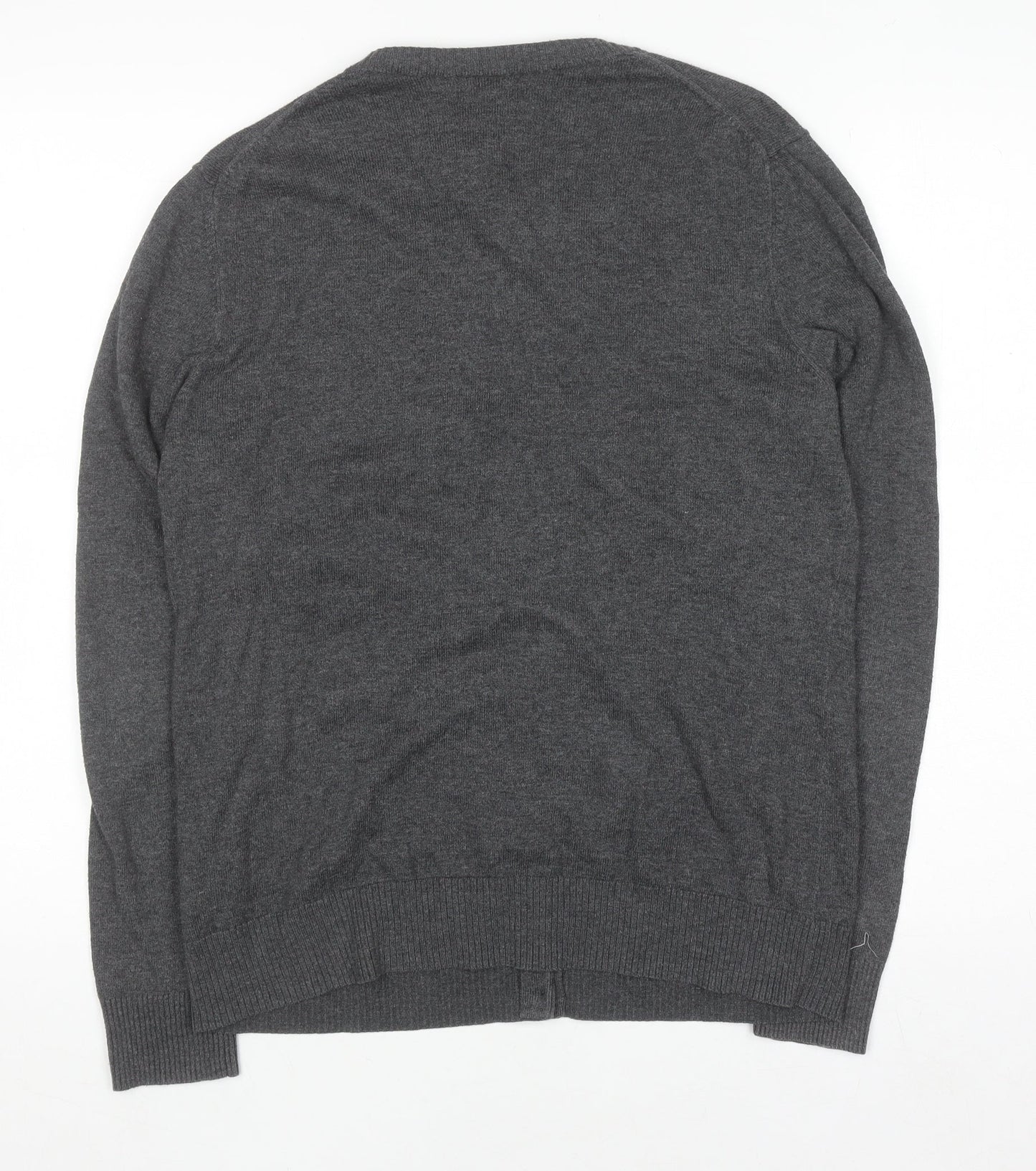 Gap Women's Grey V-Neck Cardigan Jumper Knit Size L