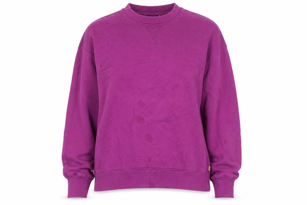 Levi's Gold Tab Women's Purple Cotton Crew Neck Sweatshirt Size S