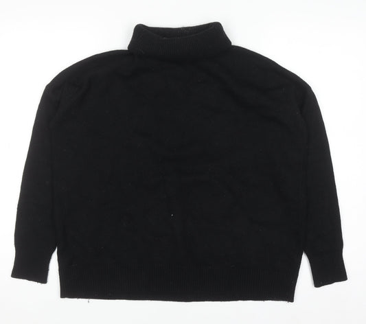 Boden Women’s Black Roll Neck Wool Blend Jumper Size S