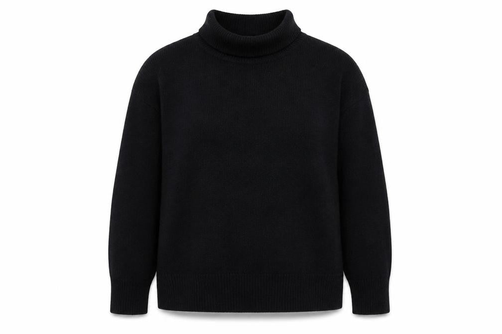 Boden Women’s Black Roll Neck Wool Blend Jumper Size S