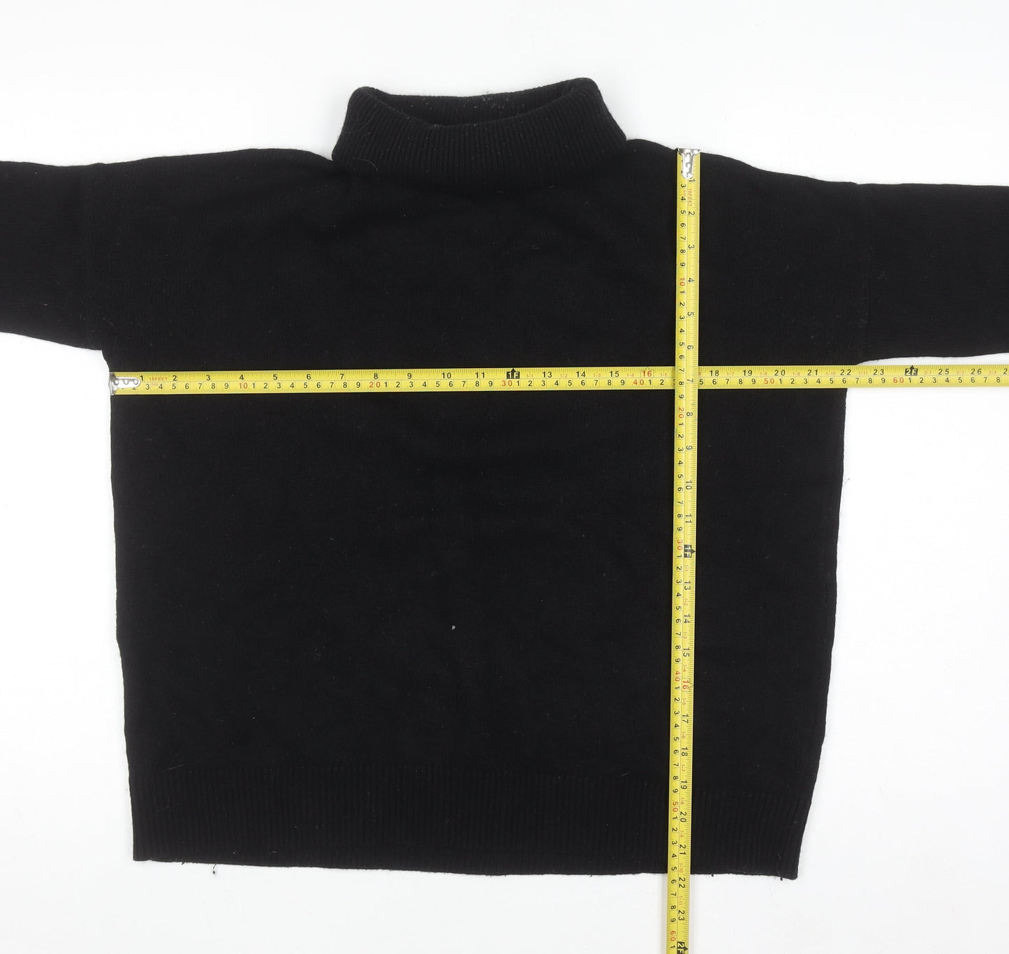 Boden Women’s Black Roll Neck Wool Blend Jumper Size S