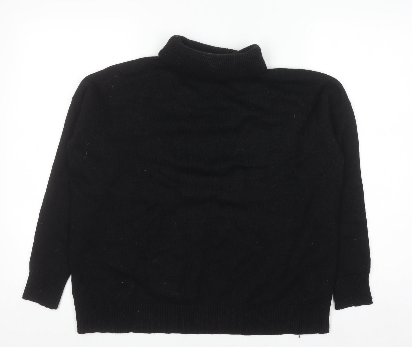 Boden Women’s Black Roll Neck Wool Blend Jumper Size S