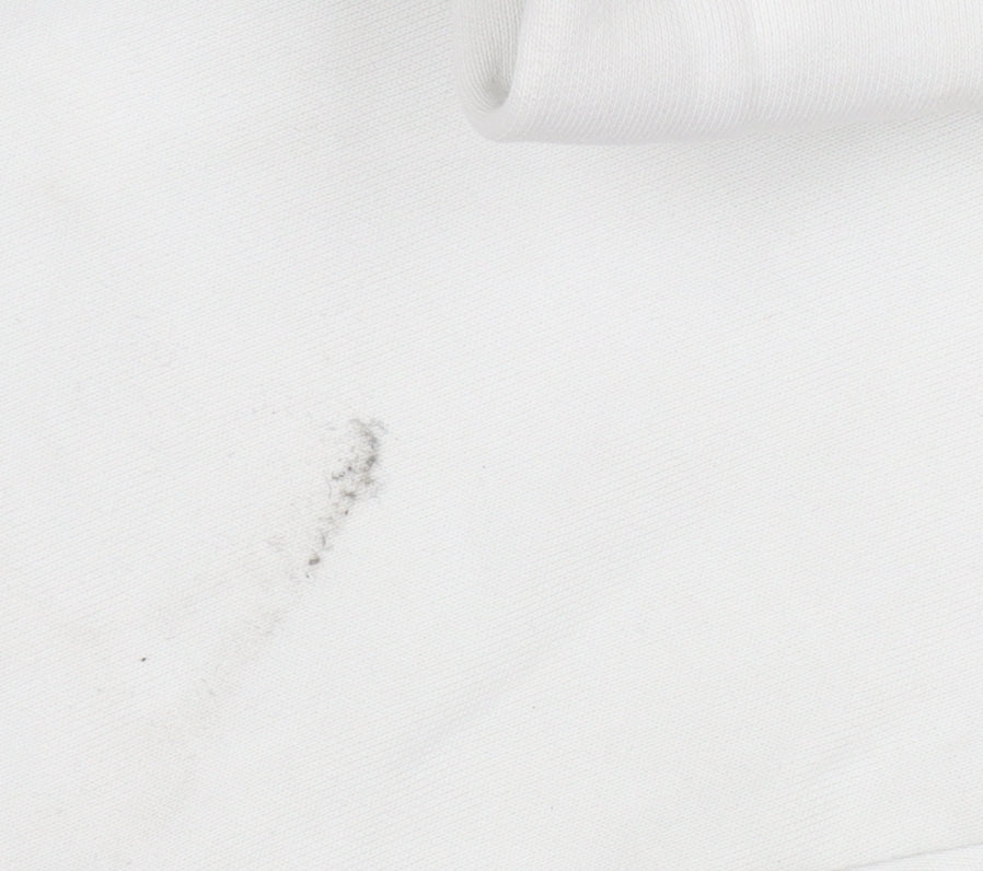 COS Women White Cotton Pullover Hoodie Size 12 Relaxed Fit