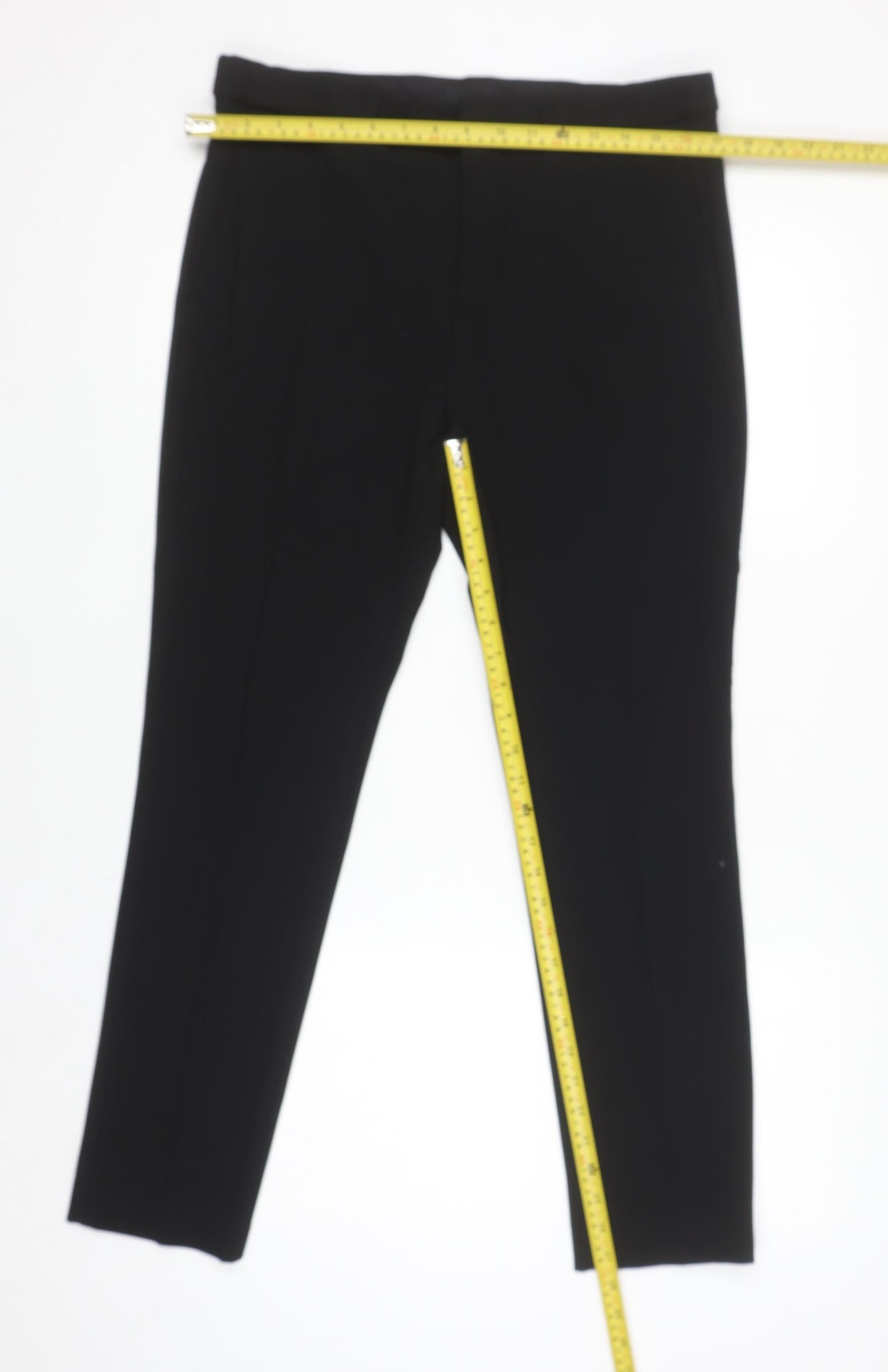 H&M Women Black Skinny Fit Trousers Size 16 Polyester Blend