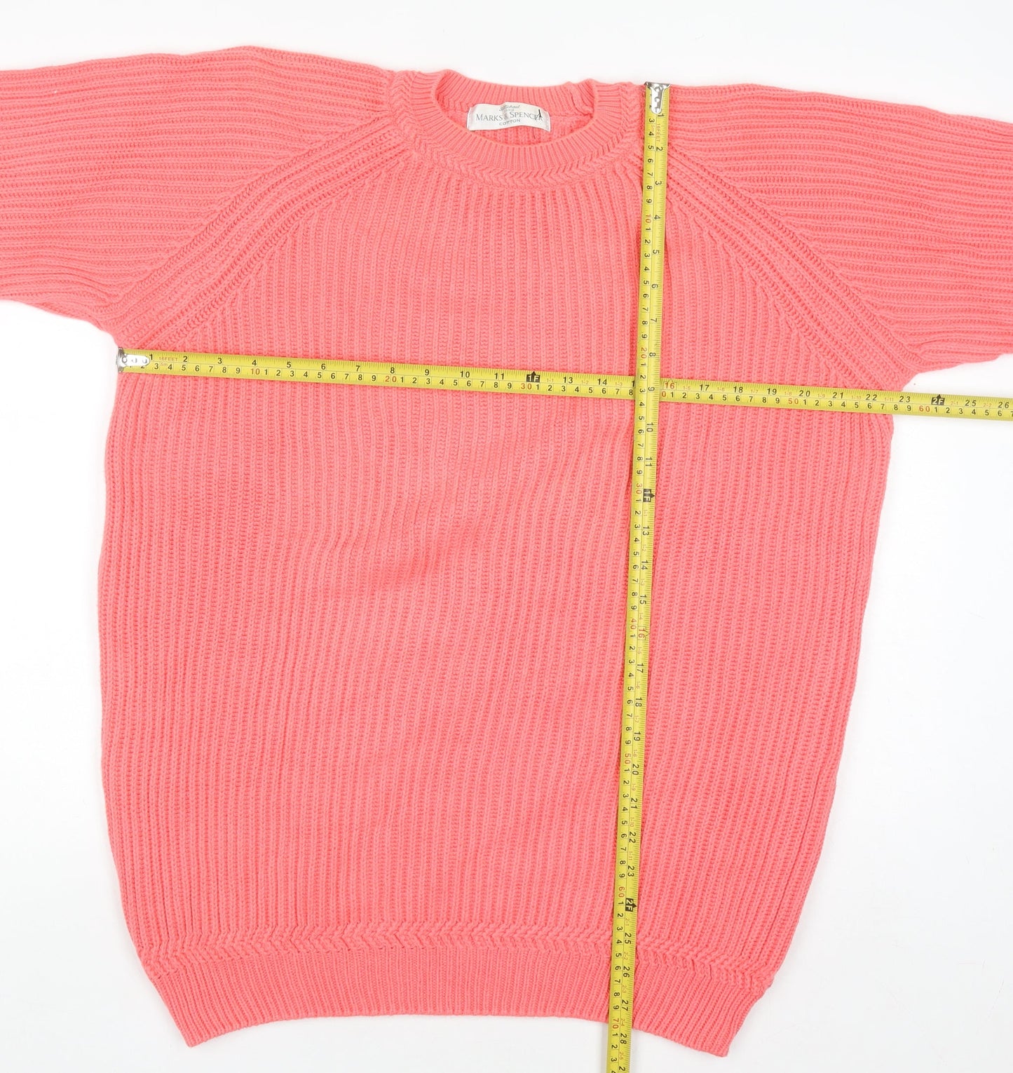 Marks and Spencer Women’s Pink Cotton Knit Jumper Size 10