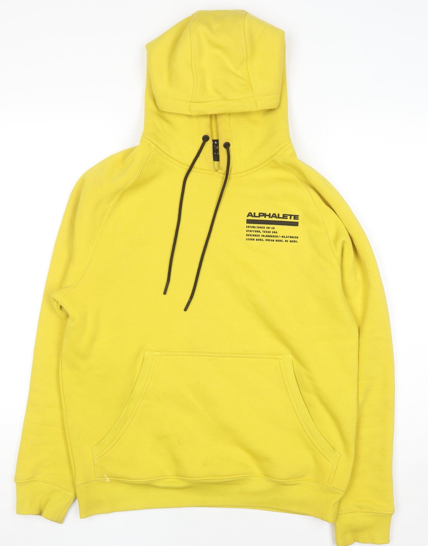 Alphalete Women's Yellow Pullover Hoodie Small Cotton Blend