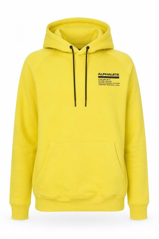 Alphalete Women's Yellow Pullover Hoodie Small Cotton Blend