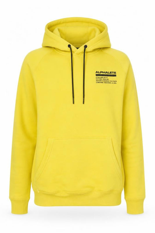 Alphalete Women's Yellow Pullover Hoodie Small Cotton Blend