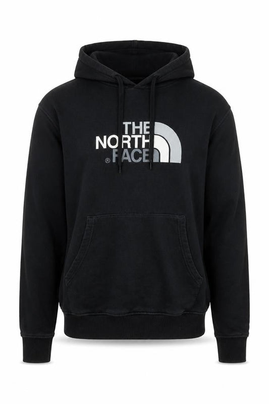 The North Face Mens Black Medium Pullover Hoodie Cotton Logo