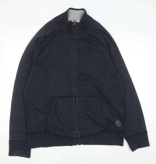 White Stuff Men's Blue 2XL Full Zip Sweatshirt