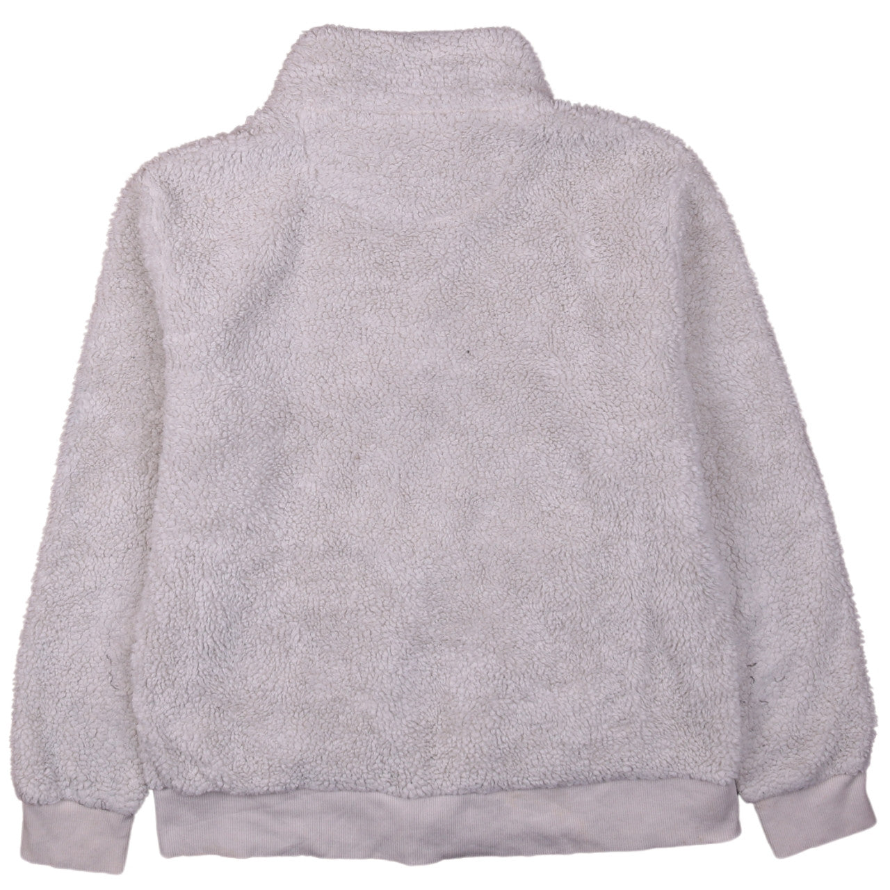 Calvin Klein Women's White Fleece Zip Jacket Size S