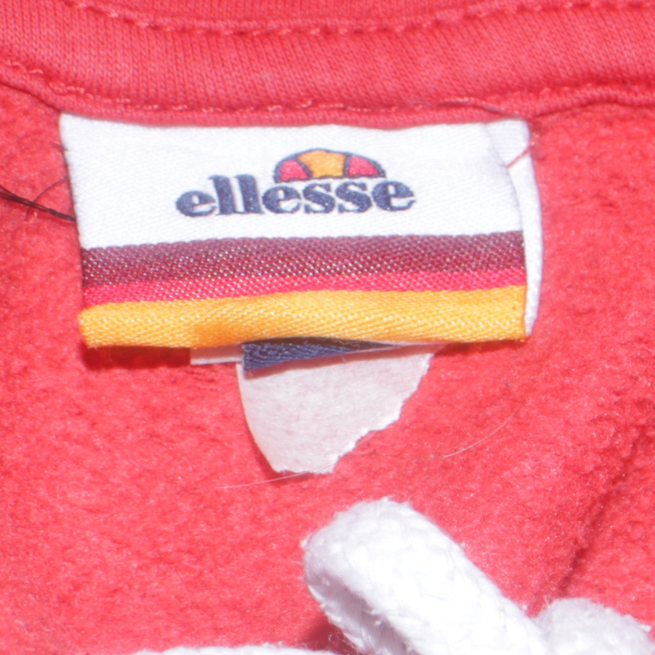 Ellesse Men's Red Pullover Hoodie Medium Logo Sportswear