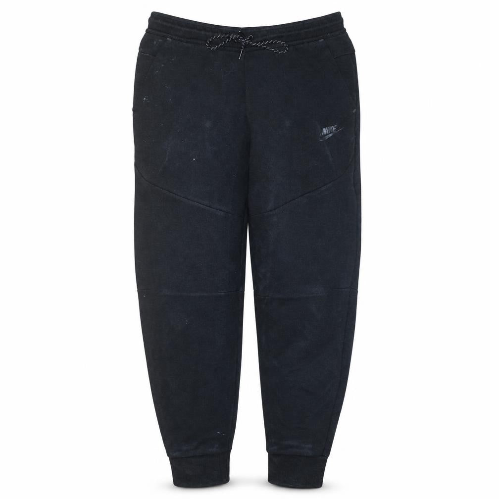 Nike Men's Black Fleece Joggers Medium Regular Fit Drawstring Comfort Athletic Trousers