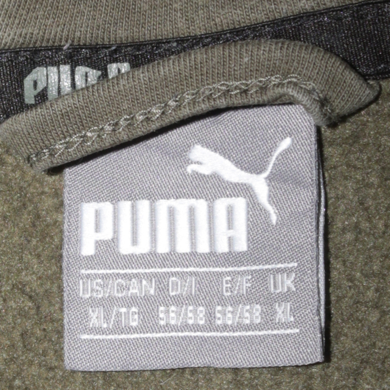 Puma Mens Green Full Zip Hoodie XL Regular Fit Sportswear