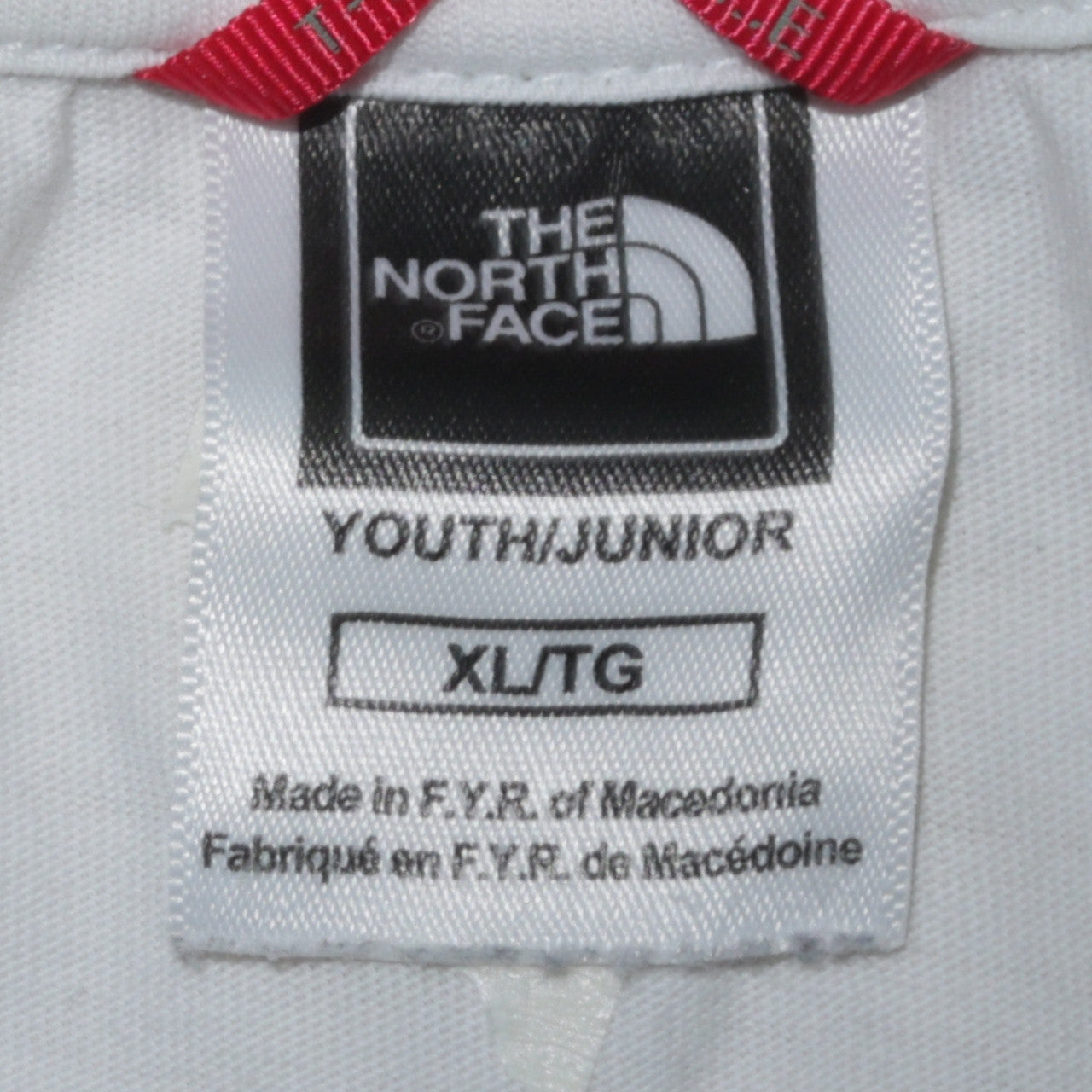 The North Face Boys White Cotton Long Sleeve Logo T-Shirt XL