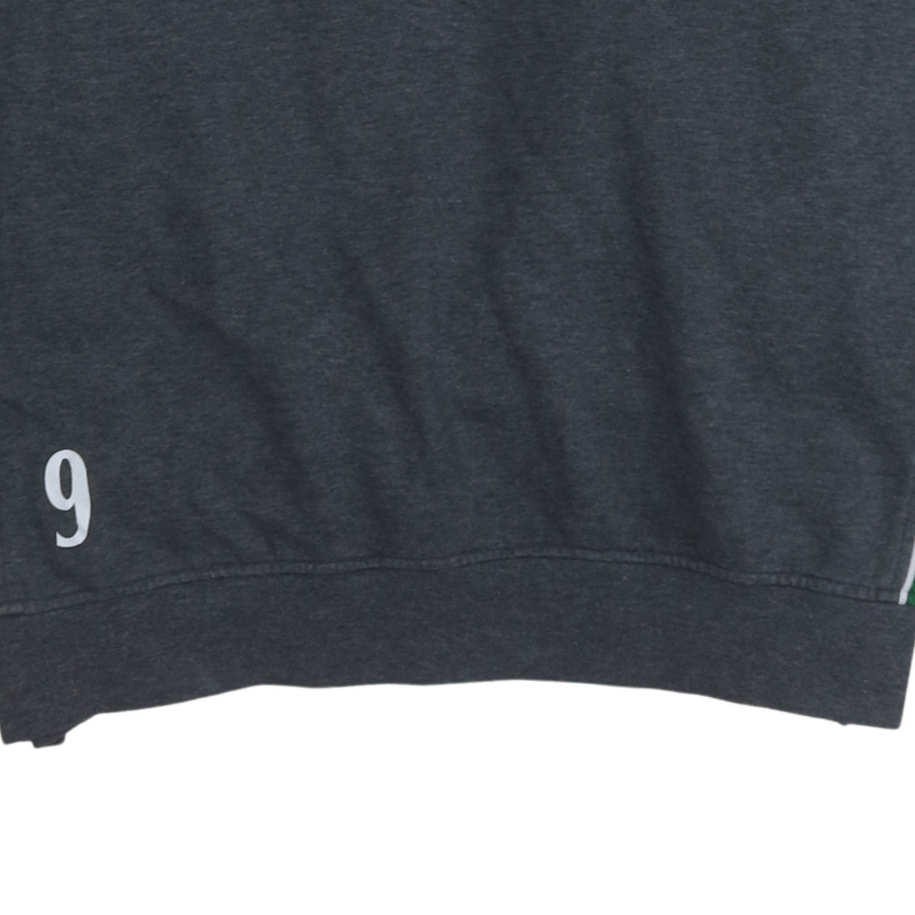 Nike Bauer Men's XL Green Grey 1/4 Zip Sports Sweatshirt