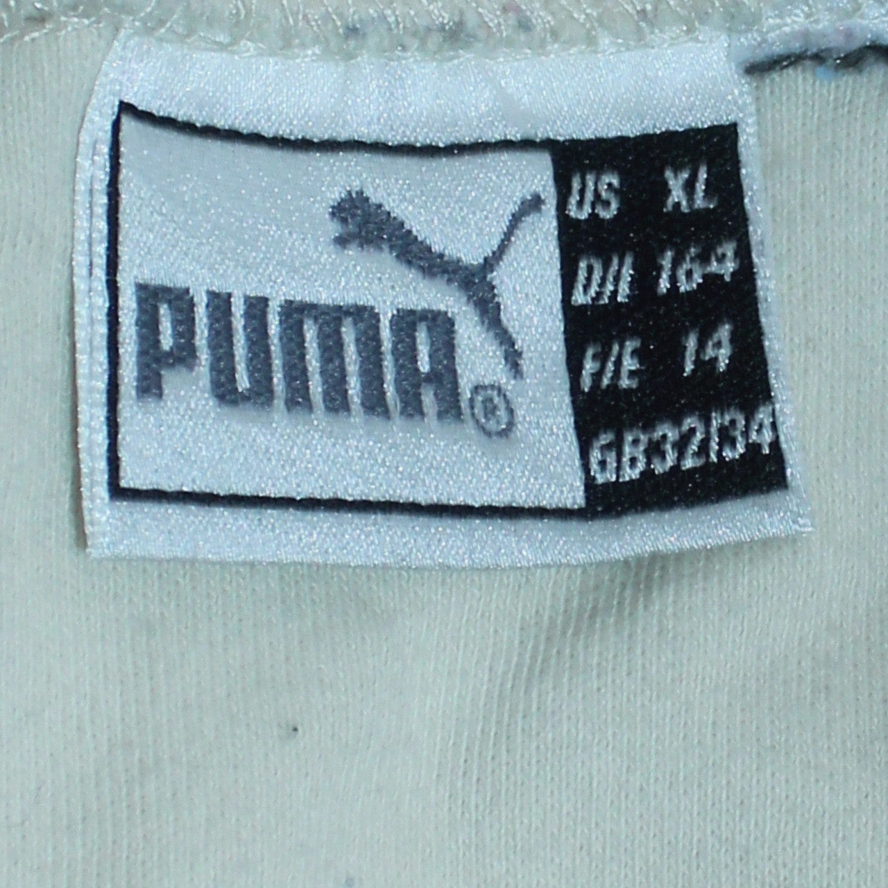 PUMA Men's White XL Roll Neck Long Sleeve Cotton T-Shirt