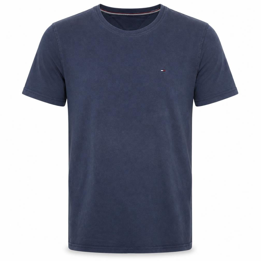 Hilfiger Denim Men's Blue Crew Neck Cotton T-Shirt Size M