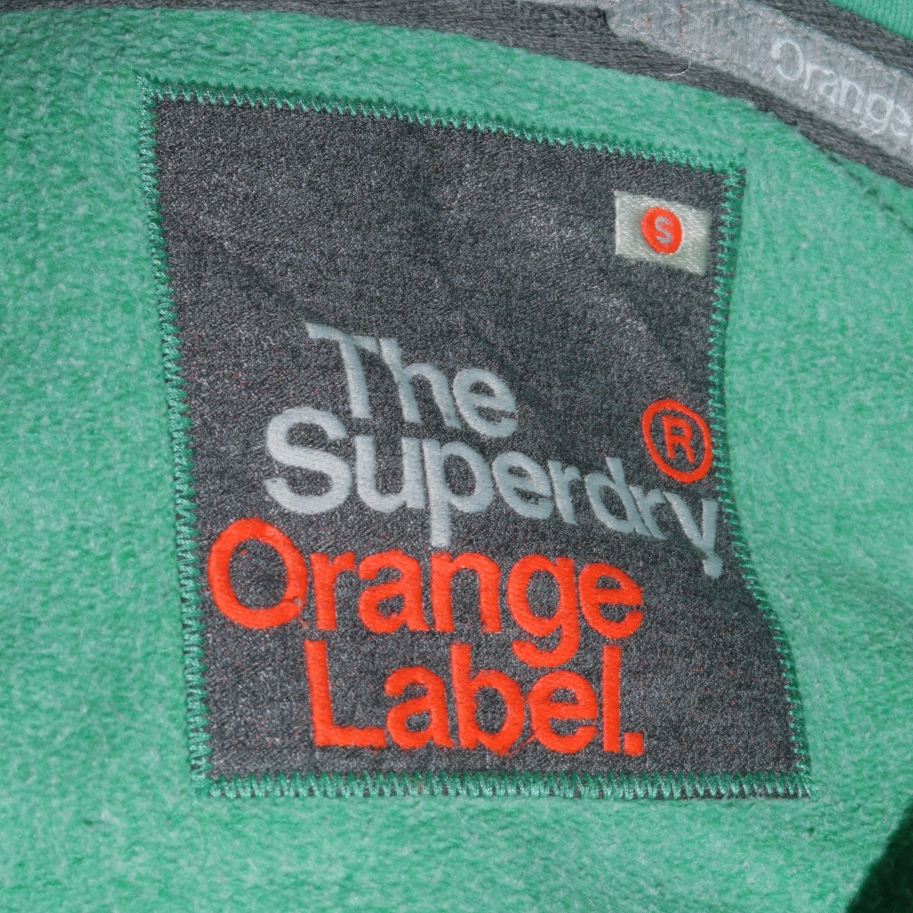 Superdry Men's Green Full Zip Hoodie Sweatshirt S Classic Fit
