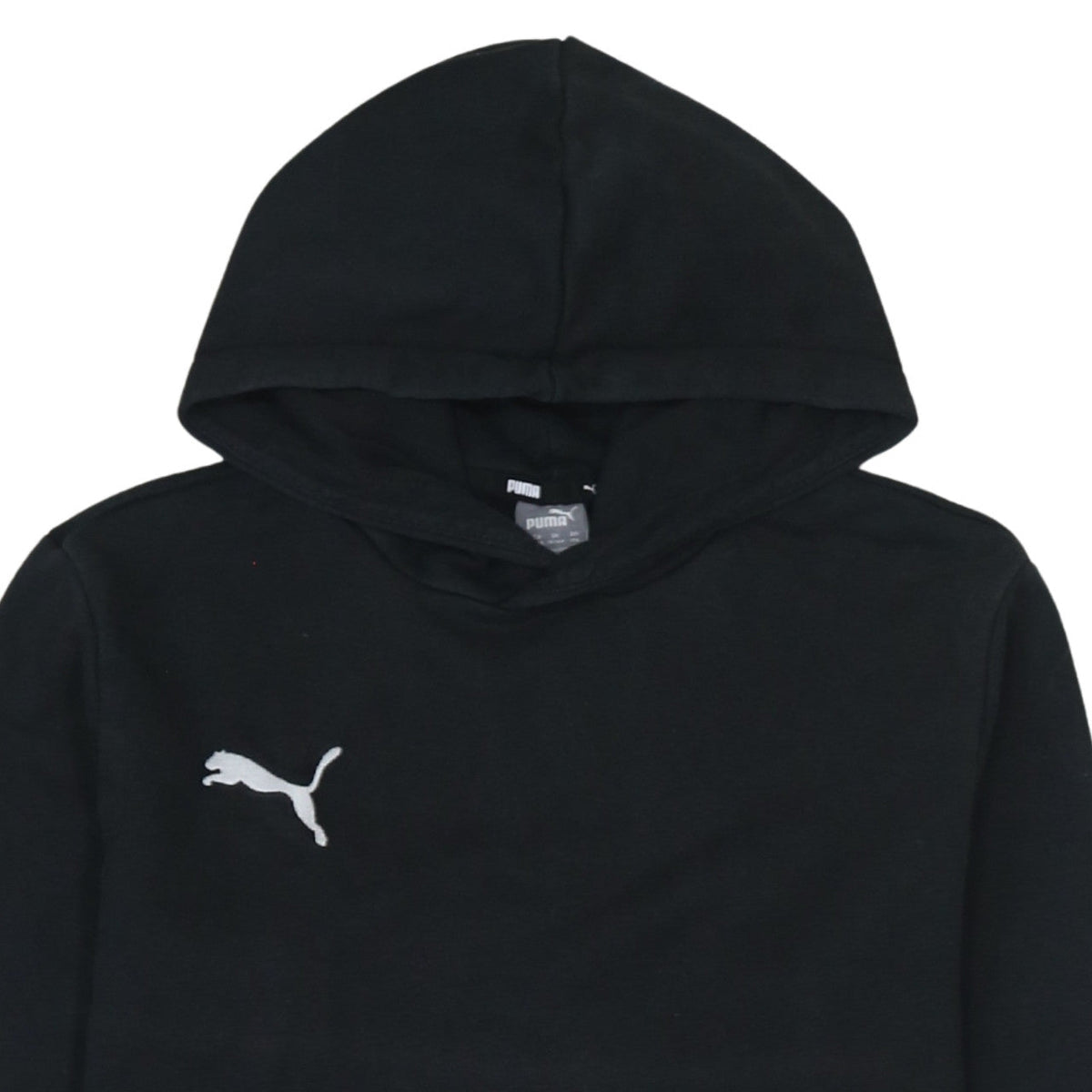Puma Boys Black Pullover Hoodie 15-16 Years Athletic Fit Logo Design