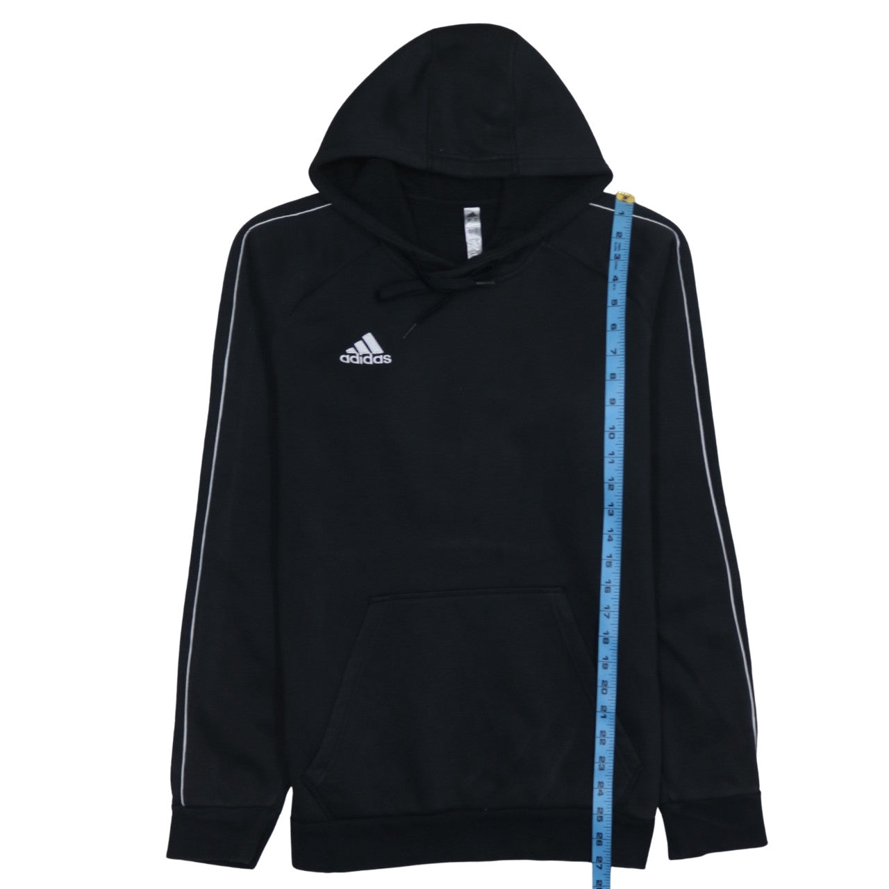 Adidas Men's Black Pullover Hoodie M Sports Fleece Sweatshirt