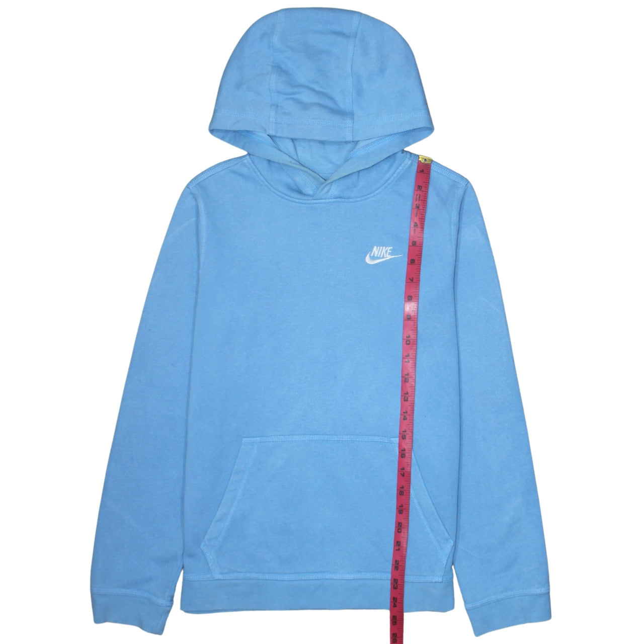 Nike Boys Blue Pullover Hoodie XL 158-170cm Cotton Logo Sweatshirt