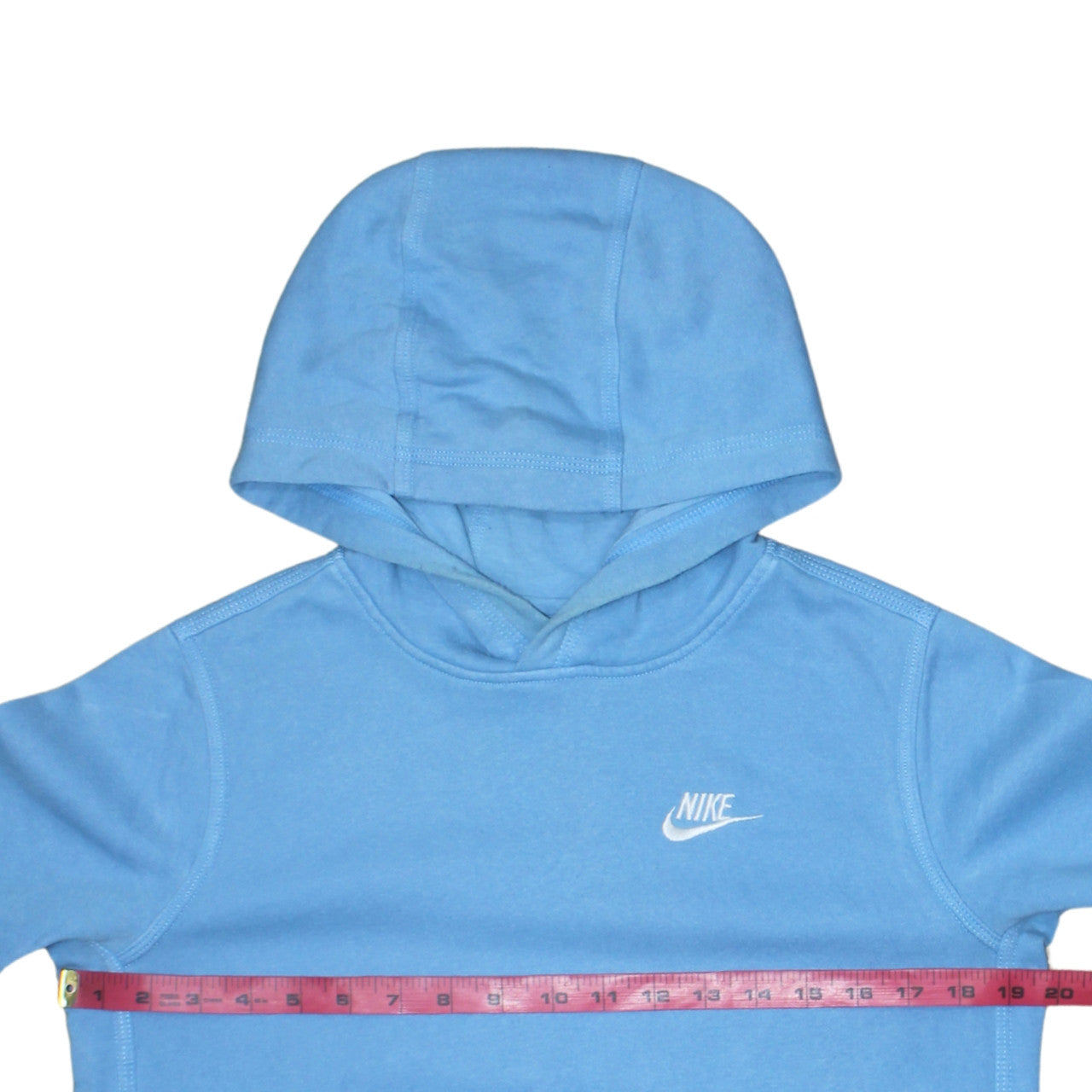 Nike Boys Blue Pullover Hoodie XL 158-170cm Cotton Logo Sweatshirt