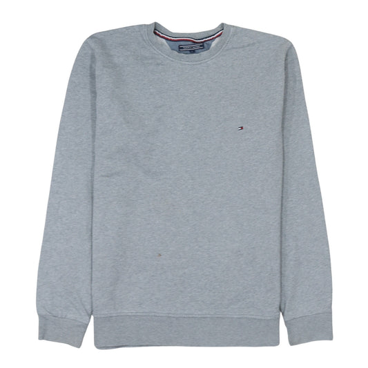 Tommy Hilfiger Men’s Grey XL Crew Neck Cotton Pullover Sweatshirt