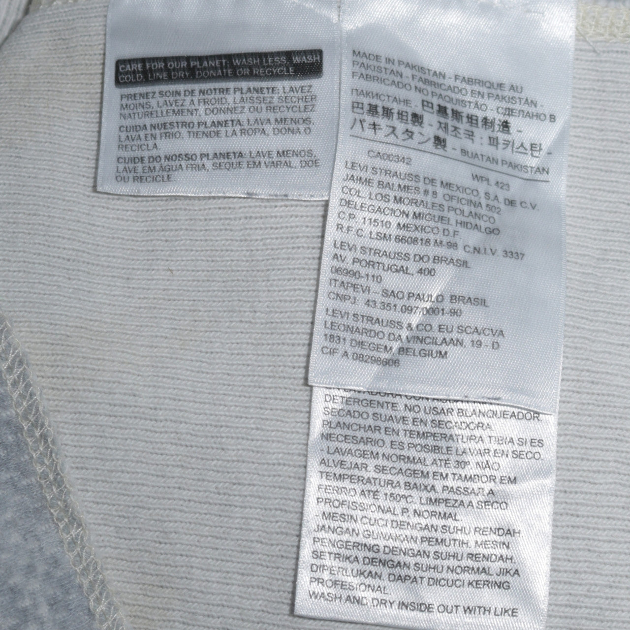 Levi's Men's Grey Pullover Crew Neck Sweatshirt Size M