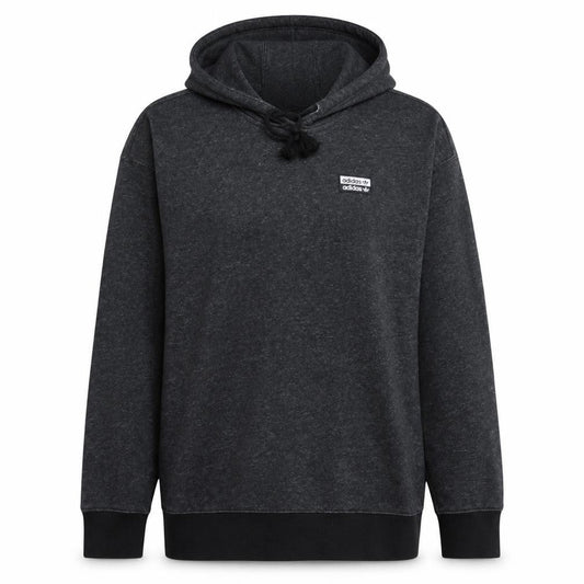 Adidas Women Black XS Pullover Hoodie Cotton Blend Sportswear