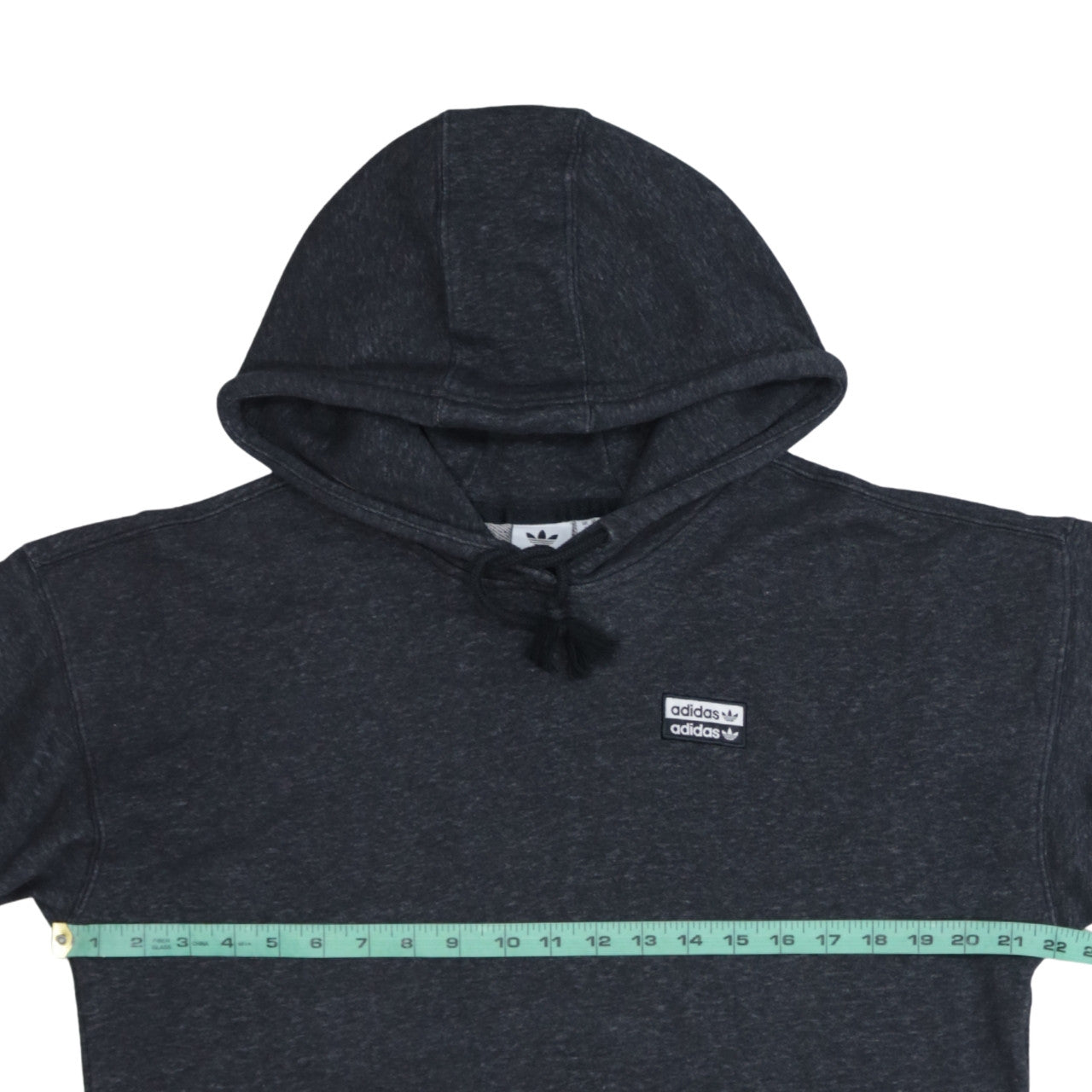 Adidas Women Black XS Pullover Hoodie Cotton Blend Sportswear