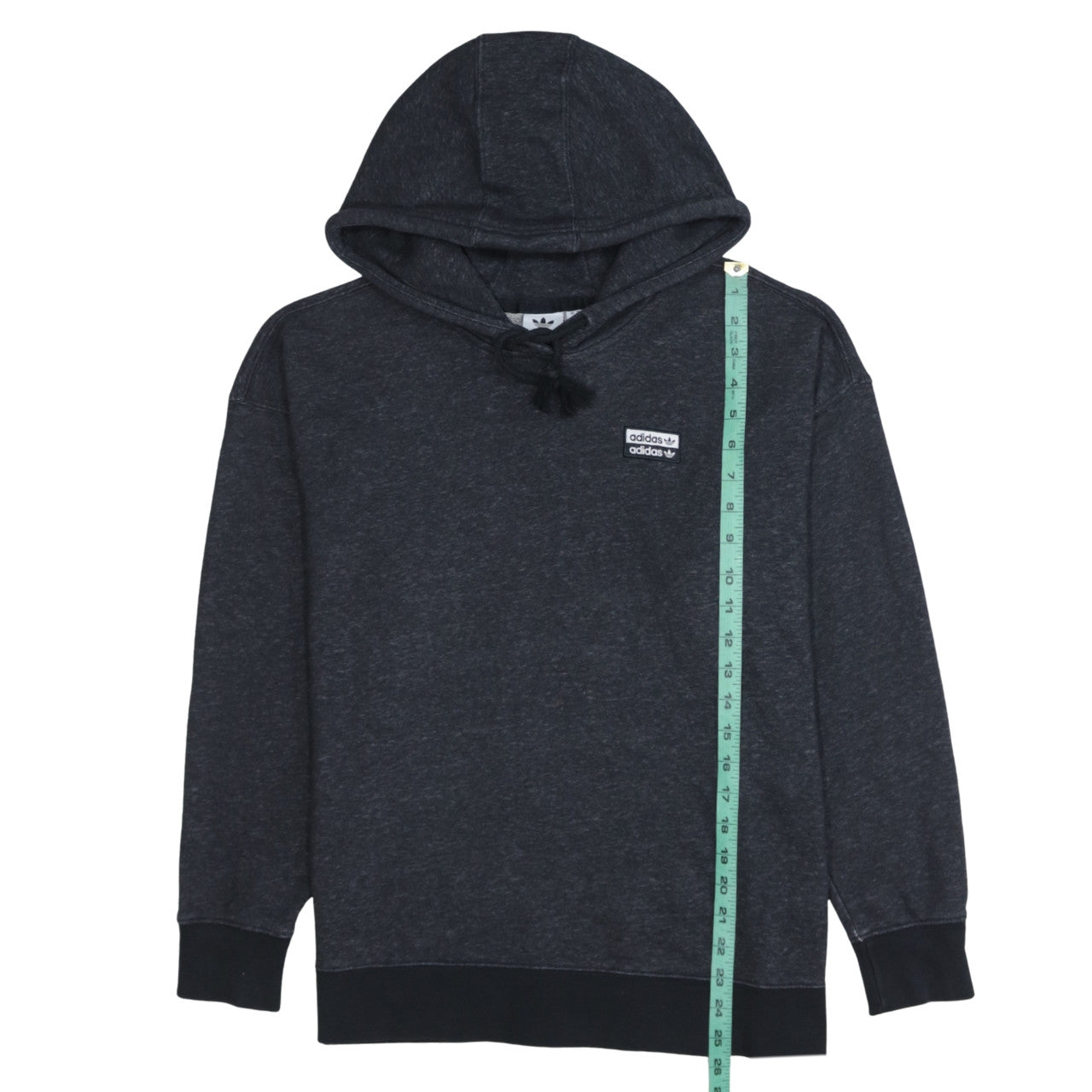 Adidas Women Black XS Pullover Hoodie Cotton Blend Sportswear