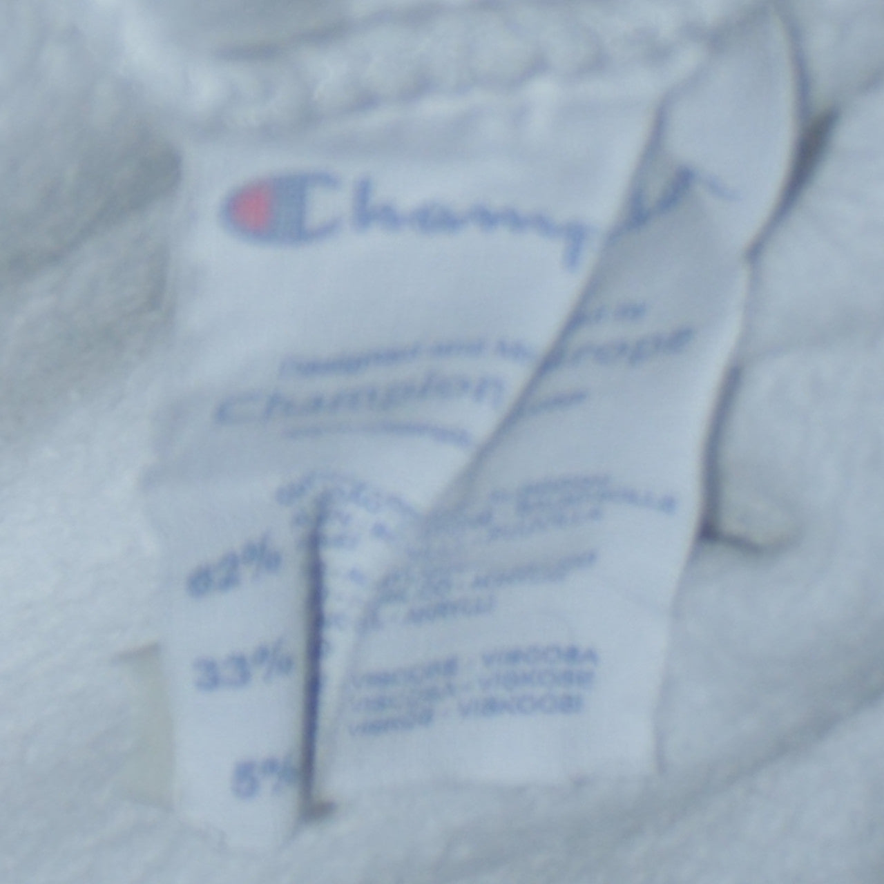 Champion Men's White L Pullover Sweatshirt Embroidered Logo