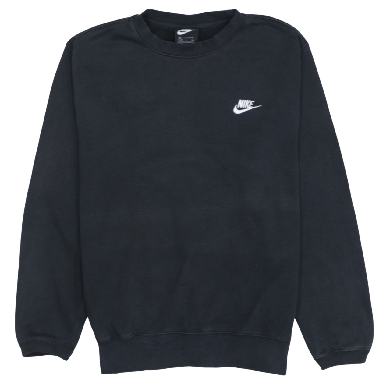 Nike Women’s Black Small Pullover Sweatshirt Crew Neck Cotton Blend